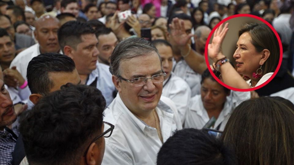 Ebrard y Xóchitl Gálvez