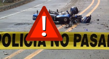 Muere motociclista al chocar contra montículo de piedras en carretera de Hidalgo