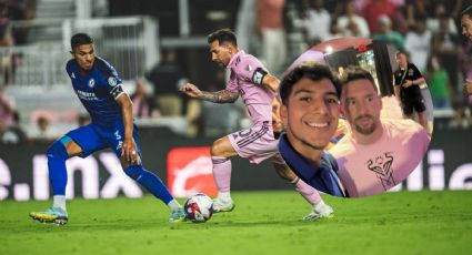 Futbolista jarocho del Cruz Azul se toma foto con Messi y se vuelve viral