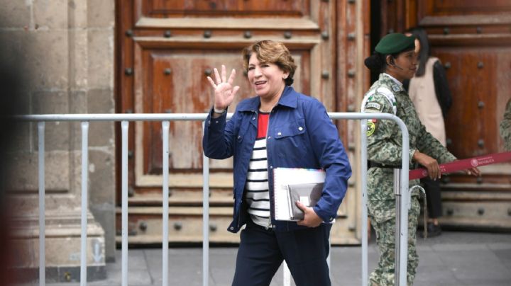 Delfina Gómez en Palacio Nacional, ¿de qué habló con AMLO?