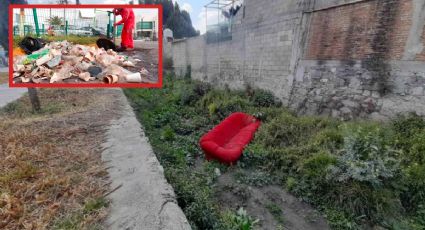 Piden a pachuqueños no tirar basura en el desagüe, han sacado hasta sillones