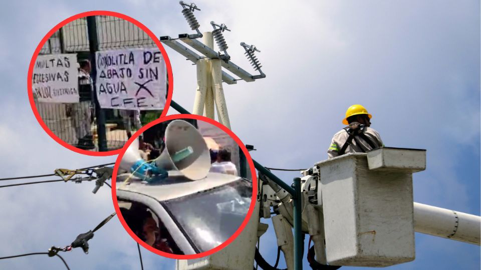 Protesta en instalaciones de CFE de Orizaba