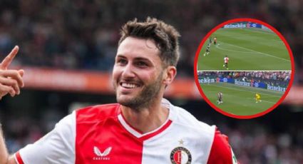 La polémica declaración de Santiago Giménez tras golazo con el Feyenoord