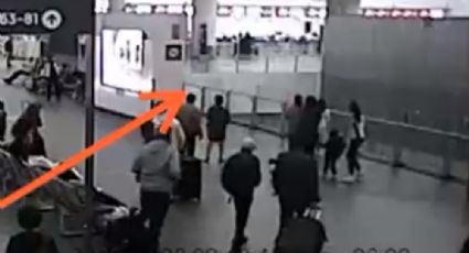 VIDEO | Truena barandal de vidrio en la terminal 2 del AICM y lesiona a 3