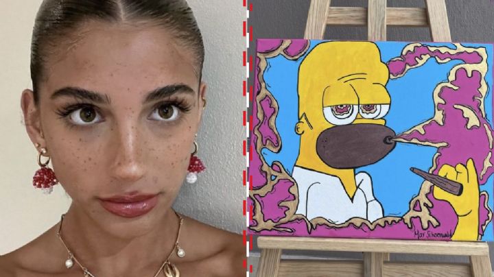 Tunden en redes a Mar de Regil por vender dibujos en miles de pesos