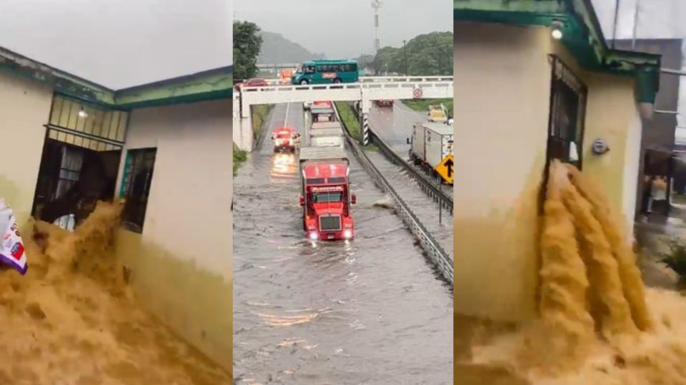 Lluvias dejan viviendas inundadas en el centro de Veracruz