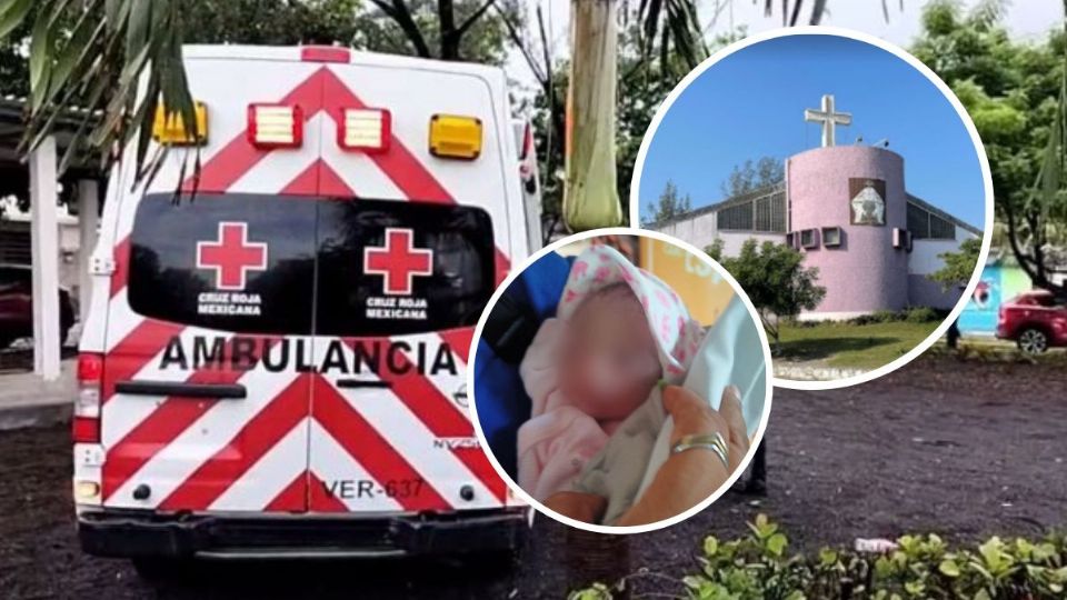 Paramédicos de la Cruz Roja la atendieron y trasladaron a un hospital.