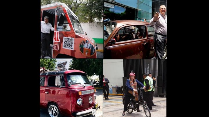 Bici, Vocho, Combi... estos son los autos de las corcholatas
