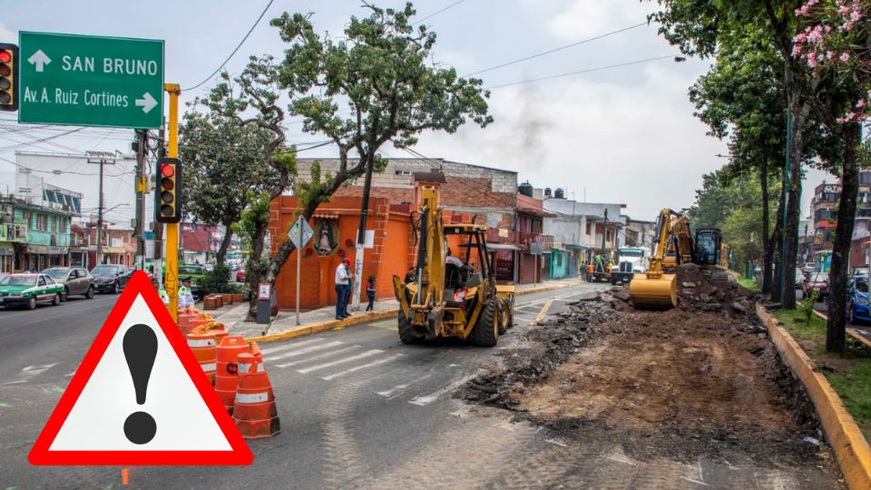 Inician segunda etapa de reparación en tramo de avenida de Xalapa