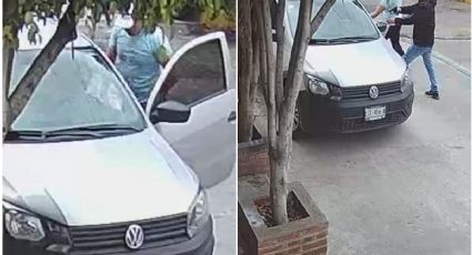 VIDEO | Así despojaron a joven de su auto, en Tlalnepantla