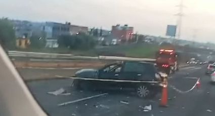 VIDEO | Muere automovilista tras volcar su camioneta en la Chamapa-Lecheria 