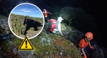 Niño de 13 años cae 40 metros en cráter de volcán en Las Vigas, Veracruz