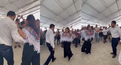 Martí Batres "saca los pasos prohibidos" en el Bailódromo de Parque Cuitláhuac
