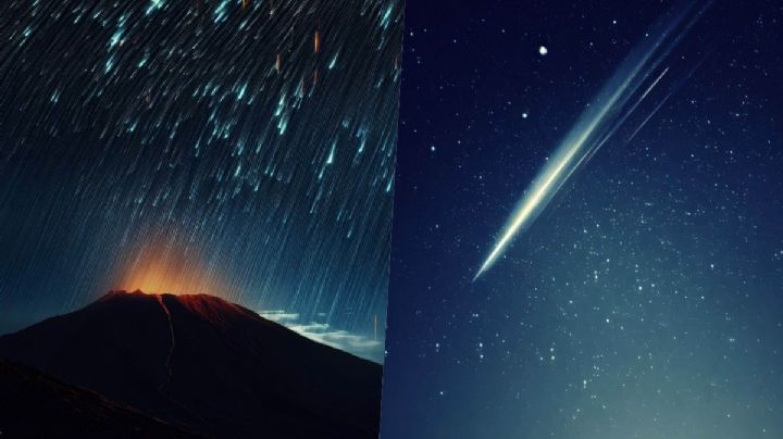 Imágenes: Así se vio una lluvia de estrellas en el volcán Popocatépetl