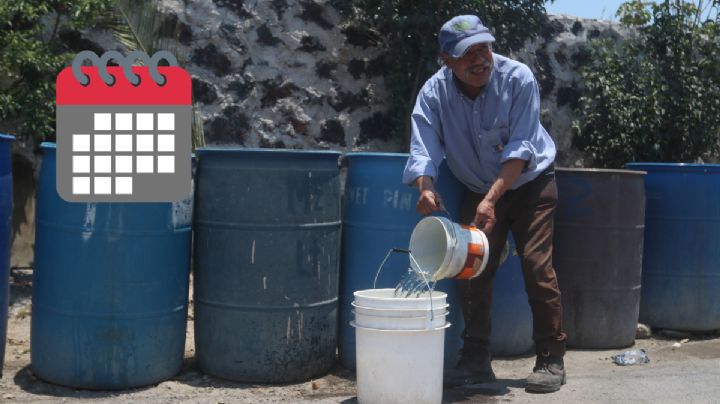 99 colonias de Xalapa tendrán servicio de agua solo 8 días en Octubre. Mira cuáles