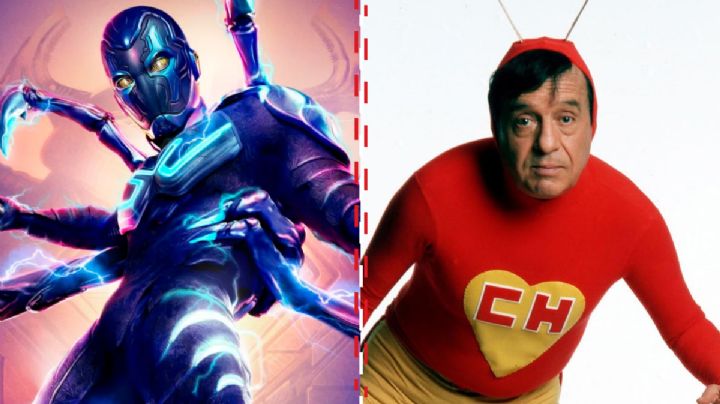 Así se ve la escena del Chapulín Colorado en Blue Beetle, la nueva película de superhéroes