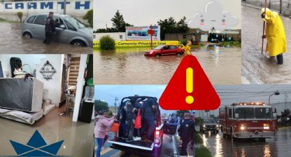Así los estragos de la lluvia en Hidalgo, Tizayuca queda bajo el agua I Fotos