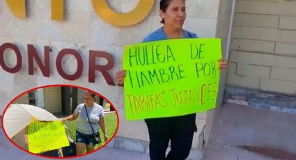 Por cobros excesivos de la CFE, Marisela lleva 13 días en huelga de hambre en Sonora