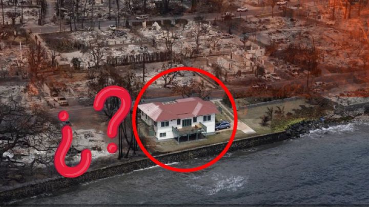 FOTO: ¿Por qué "la casa roja" sobrevivió a los incendios de Hawái?
