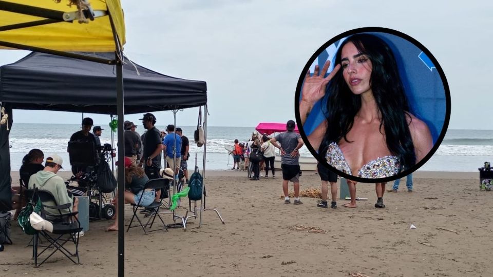 Bárbara de Regil graba escenas de película en Veracruz
