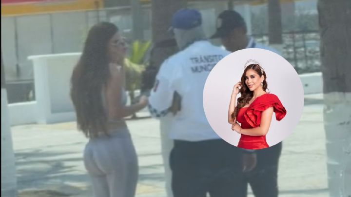 VIDEO: Tránsitos detienen a Itzel I, reina del Carnaval de Veracruz
