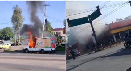 VIDEOS: Queman tiendas Oxxo y vehículos en Apatzingán, Michoacán