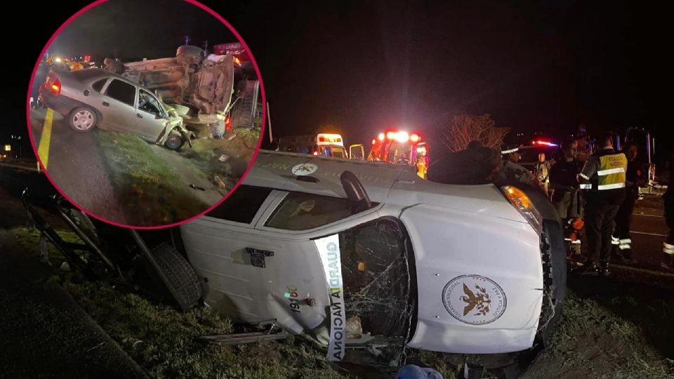 El percance se registró en la carretera Pénjamo-La Piedad.