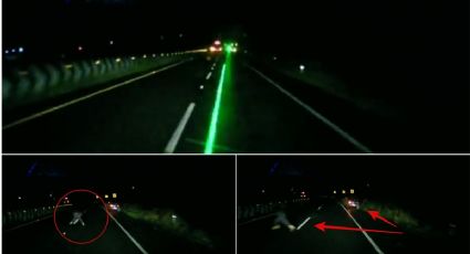 VIDEO: Usan láser para asaltar a automovilistas en la carretera Puebla-Orizaba
