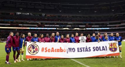 VIDEO Jennifer Hermoso recibe todo el apoyo de la Barra Feminista en el Estadio Azteca