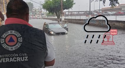 Lluvias vuelven a inundar calles de Xalapa este miércoles 30 de agosto