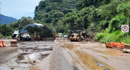Reabren parcialmente autopista Orizaba-Puebla, tras casi un día cerrada por deslave