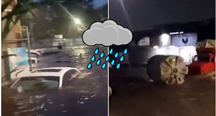 VIDEO: Otro tinaco es captado en las calles tras lluvias en Guadalajara