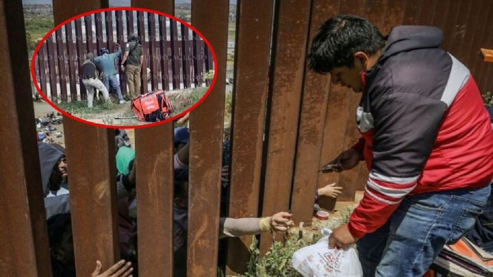 VIDEO | Repartidor de comida es interceptado por agentes del INM, llevaba comida a migrantes