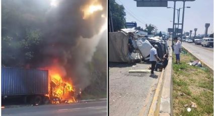 Accidentes viales ocasionan largas filas de vehículos en la México-Querétaro