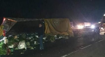 Dos tráilers volcados en la México-Querétaro pararon el tránsito por 4 horas