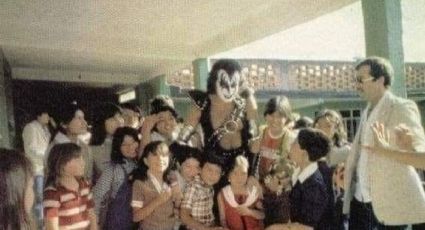 La legendaria agrupación KISS y su visita a un orfanato de Atizapan en 1981