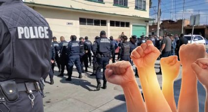 Policías hacen paro laboral en Tizayuca; esto es lo que piden