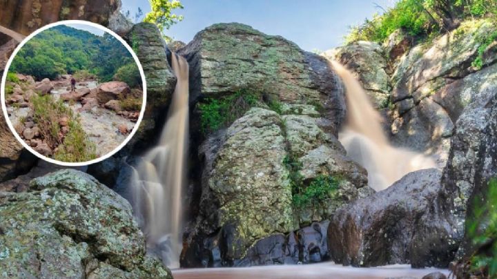 La Cascada de Piñícuaro en Moroleón que revive cada temporada de lluvias