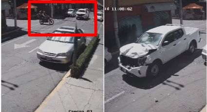 VIDEO: Camioneta arrolla a repartidores por aplicación en Ecatepec