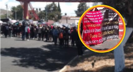 Estudiantes de la UAEH bloquean la carretera Pachuca-Tulancingo | VIDEO