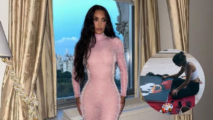 Kim Kardashian presume pintura de su hija y la comparan con Mar de Regil