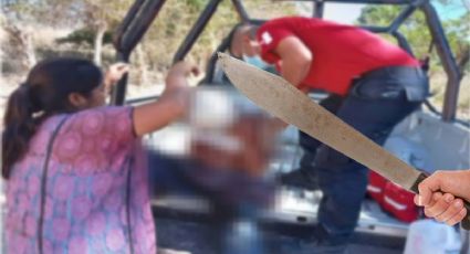 Exdelegado en Huazalingo saca un machete y ataca a compañero de copas