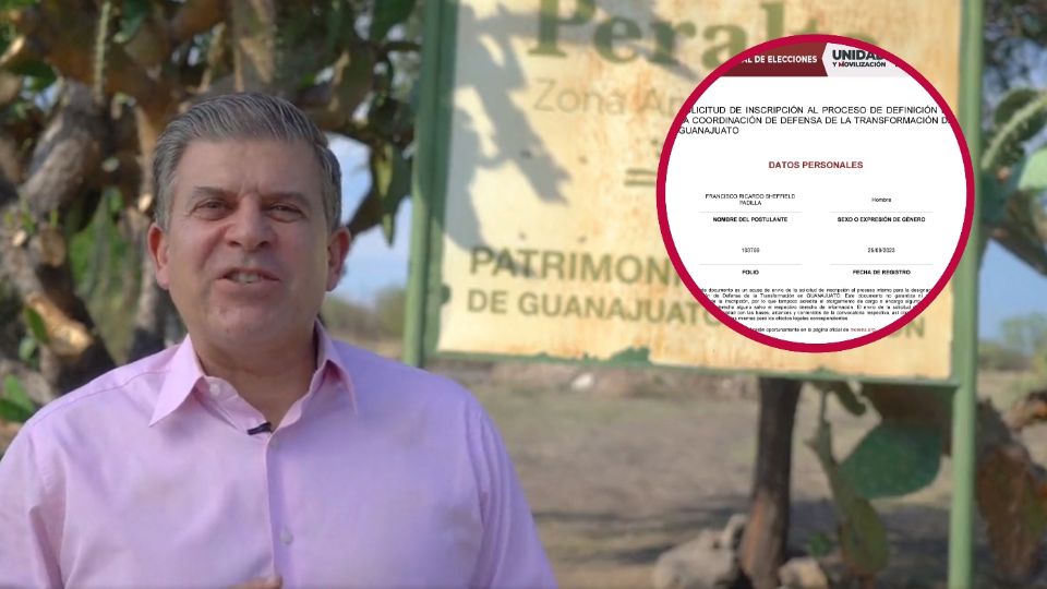 El leonés Ricardo Sheffield, primero en registrarse en busca de la candidatura de Morena por el gobierno de Guanajuato.