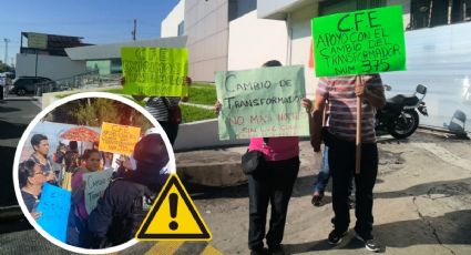 Vecinos de Veracruz exigen a CFE atender apagones diarios: Peligran niños y adultos mayores