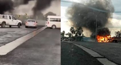 Nuevo León bajo ataque: Comando incendia camiones y bloquea carretera; atacan comandancia de policía