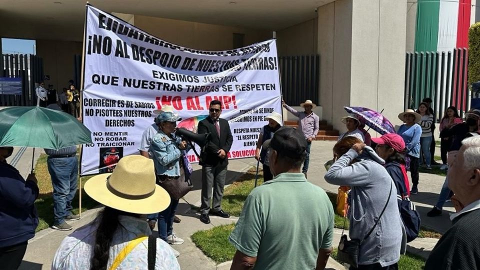 Ejidatarios exigen devolución de sus tierras incluidas en Parque Nacional Lago de Texcoco