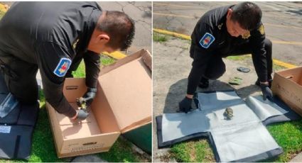 Trabajadores de limpia encuentra granada en una caja en Lomas de Chapultepec