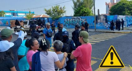 Desalojan a comerciantes de plaza El Cajón, en el malecón de Veracruz