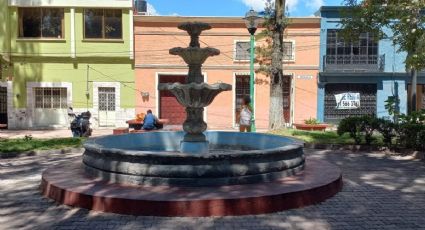 Escasez de agua seca fuentes de parques y jardines de Pachuca