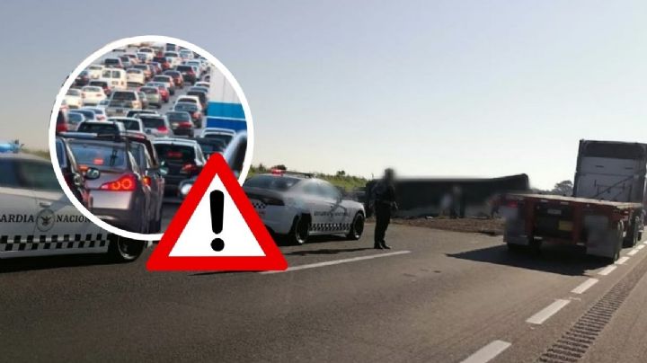 Esta autopista de Veracruz registra 20 kilómetros de vehículos por accidente